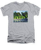 Hunnewell Estate Gardens Wellesley Massachusetts - Men's V-Neck T-Shirt
