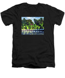 Hunnewell Estate Gardens Wellesley Massachusetts - Men's V-Neck T-Shirt