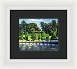 Hunnewell Estate Gardens Wellesley Massachusetts - Framed Print