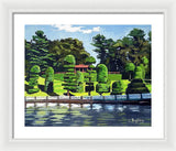 Hunnewell Estate Gardens Wellesley Massachusetts - Framed Print