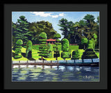 Hunnewell Estate Gardens Wellesley Massachusetts - Framed Print