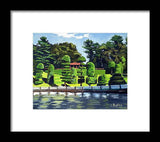 Hunnewell Estate Gardens Wellesley Massachusetts - Framed Print