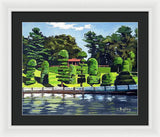 Hunnewell Estate Gardens Wellesley Massachusetts - Framed Print