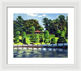 Hunnewell Estate Gardens Wellesley Massachusetts - Framed Print