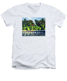 Hunnewell Estate Gardens Wellesley Massachusetts - Men's V-Neck T-Shirt