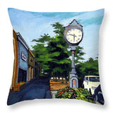 Main Street Wellesley Massachusetts - Throw Pillow
