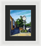 Main Street Wellesley Massachusetts - Framed Print