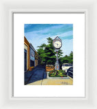 Main Street Wellesley Massachusetts - Framed Print