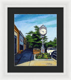 Main Street Wellesley Massachusetts - Framed Print