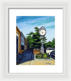 Main Street Wellesley Massachusetts - Framed Print