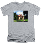 Town Hall Wellesley Massachusetts  - Men's V-Neck T-Shirt