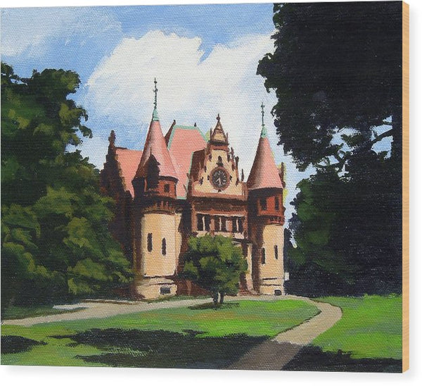 Town Hall Wellesley Massachusetts  - Wood Print