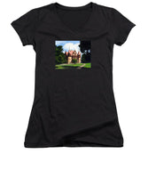 Town Hall Wellesley Massachusetts  - Women's V-Neck