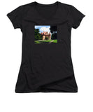 Town Hall Wellesley Massachusetts  - Women's V-Neck