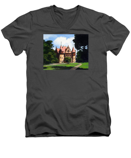 Town Hall Wellesley Massachusetts  - Men's V-Neck T-Shirt