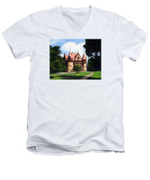 Town Hall Wellesley Massachusetts  - Men's V-Neck T-Shirt