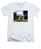 Town Hall Wellesley Massachusetts  - Men's V-Neck T-Shirt