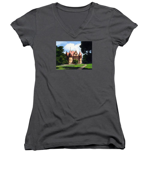 Town Hall Wellesley Massachusetts  - Women's V-Neck