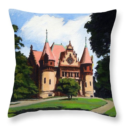 Town Hall Wellesley Massachusetts  - Throw Pillow
