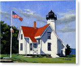 West Chop Lighthouse Martha's Vineyard Massachusetts - Canvas Print