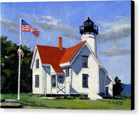 West Chop Lighthouse Martha's Vineyard Massachusetts - Canvas Print