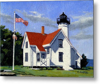 West Chop Lighthouse Martha's Vineyard Massachusetts - Metal Print