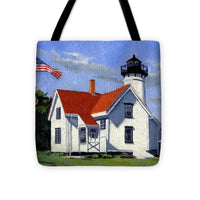 West Chop Lighthouse Martha's Vineyard Massachusetts - Tote Bag