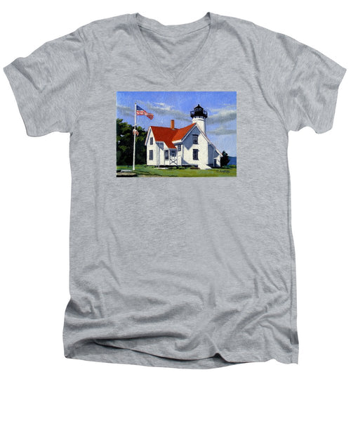 West Chop Lighthouse Martha's Vineyard Massachusetts - Men's V-Neck T-Shirt