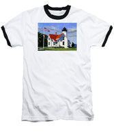 West Chop Lighthouse Martha's Vineyard Massachusetts - Baseball T-Shirt