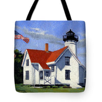 West Chop Lighthouse Martha's Vineyard Massachusetts - Tote Bag