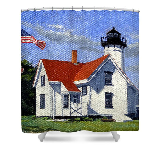 West Chop Lighthouse Martha's Vineyard Massachusetts - Shower Curtain