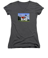 West Chop Lighthouse Martha's Vineyard Massachusetts - Women's V-Neck