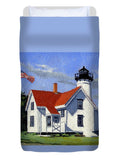 West Chop Lighthouse Martha's Vineyard Massachusetts - Duvet Cover