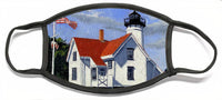 West Chop Lighthouse Martha's Vineyard Massachusetts - Face Mask