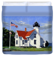 West Chop Lighthouse Martha's Vineyard Massachusetts - Duvet Cover