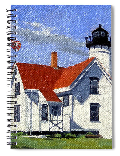 West Chop Lighthouse Martha's Vineyard Massachusetts - Spiral Notebook