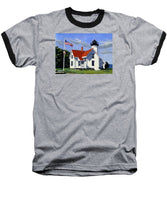 West Chop Lighthouse Martha's Vineyard Massachusetts - Baseball T-Shirt