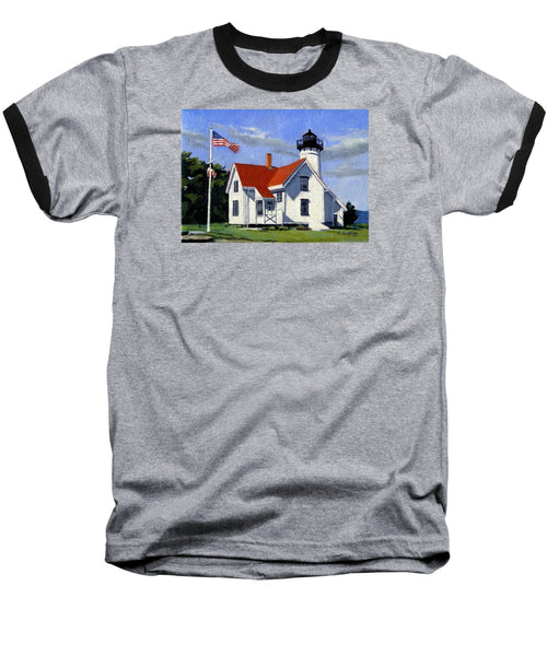 West Chop Lighthouse Martha's Vineyard Massachusetts - Baseball T-Shirt