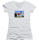 West Chop Lighthouse Martha's Vineyard Massachusetts - Women's V-Neck