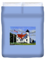 West Chop Lighthouse Martha's Vineyard Massachusetts - Duvet Cover