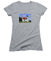West Chop Lighthouse Martha's Vineyard Massachusetts - Women's V-Neck