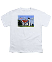 West Chop Lighthouse Martha's Vineyard Massachusetts - Youth T-Shirt