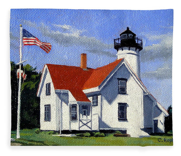 West Chop Lighthouse Martha's Vineyard Massachusetts - Blanket