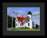 West Chop Lighthouse Martha's Vineyard Massachusetts - Framed Print