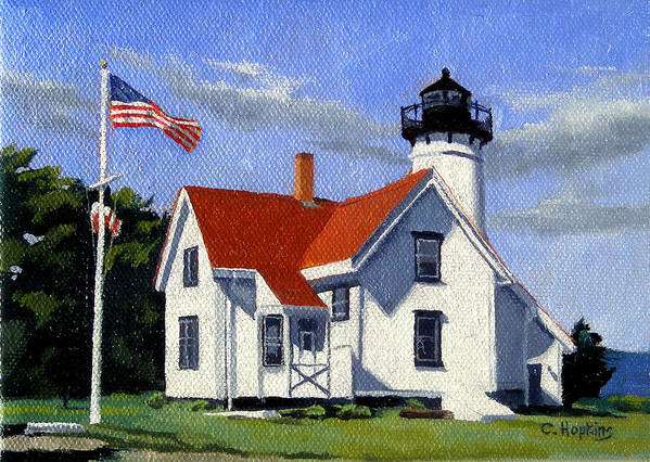 West Chop Lighthouse Martha's Vineyard Massachusetts - Art Print