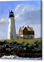 Wood Island Lighthouse Maine - Canvas Print