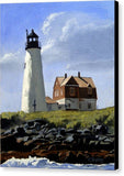 Wood Island Lighthouse Maine - Canvas Print
