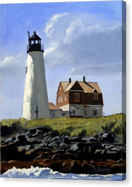 Wood Island Lighthouse Maine - Canvas Print