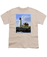 Wood Island Lighthouse Maine - Youth T-Shirt