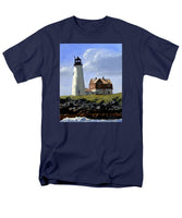 Wood Island Lighthouse Maine - Men's T-Shirt  (Regular Fit)
